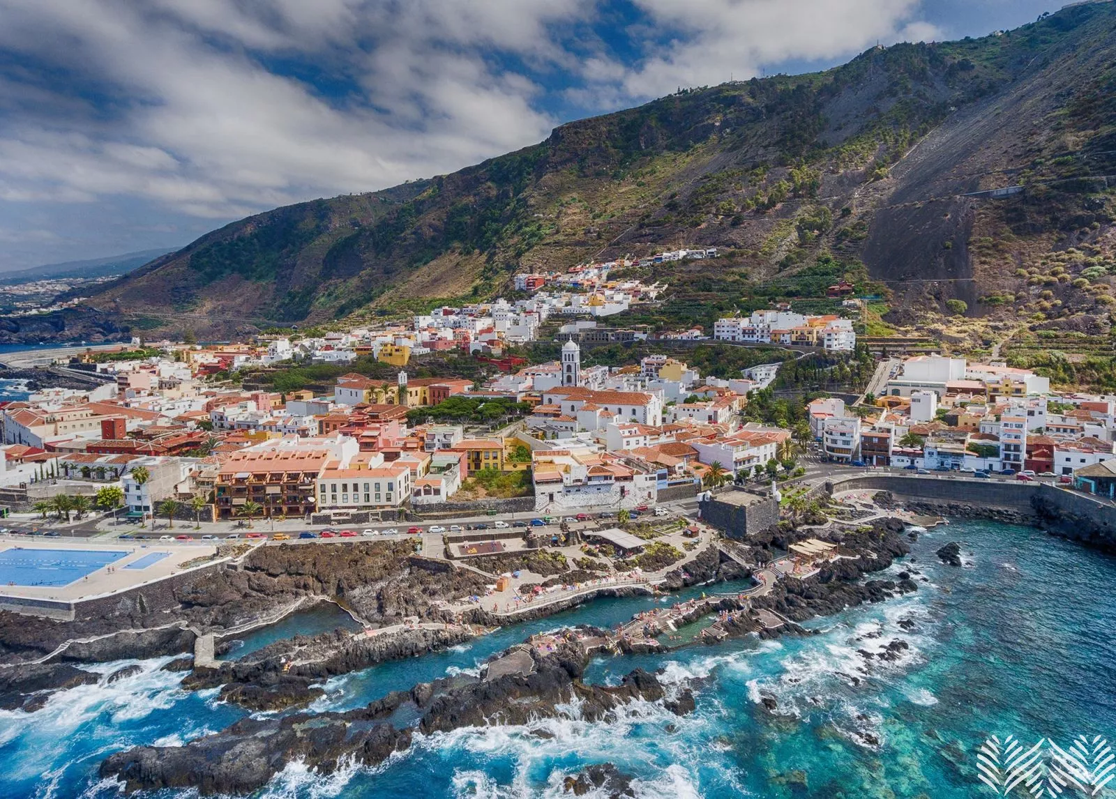 Garachico drone view